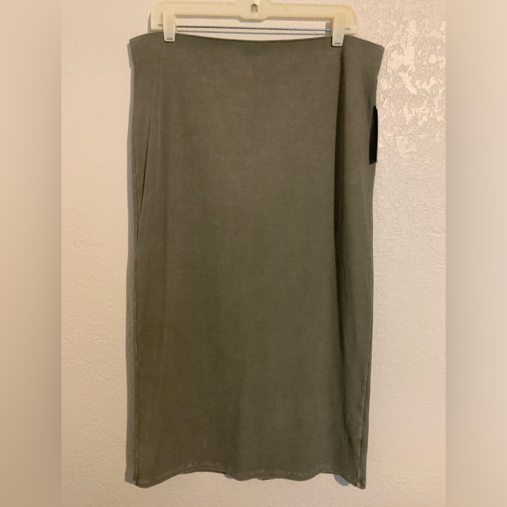 Wild Fable Olive Green midi skirt
